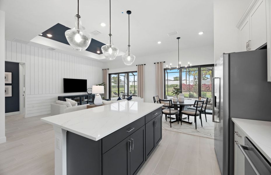 Representative furnished interior of a home built from the Prosperity by DiVosta in BeachWalk by Manasota Key, Englewood (Image 14).