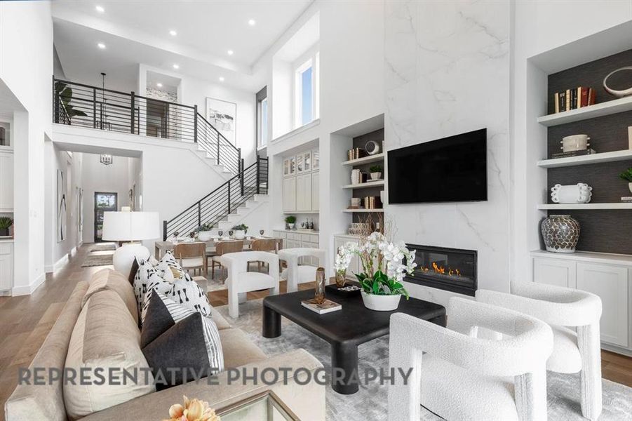 Furnished interior view inside a new home in Landmark, Denton (Image 32).