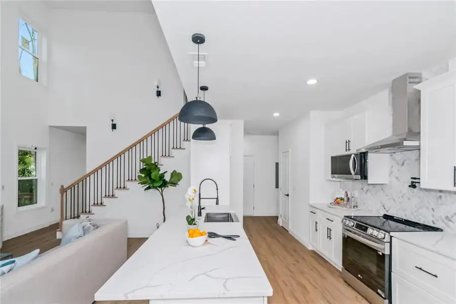 Furnished interior view inside a new home in , Atlanta (Image 6).