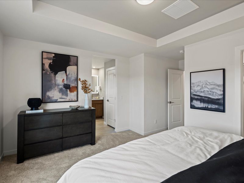 Furnished interior view inside a new home in Parkside at Victory Ridge, Colorado Springs (Image 17).