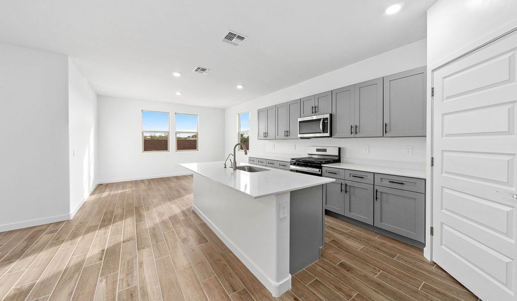 Furnished interior view inside a new home in The Oasis at Rocking K, Vail (Image 5).