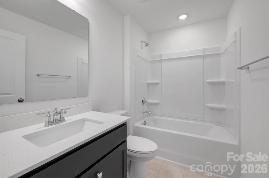 Second floor secondary bathroom