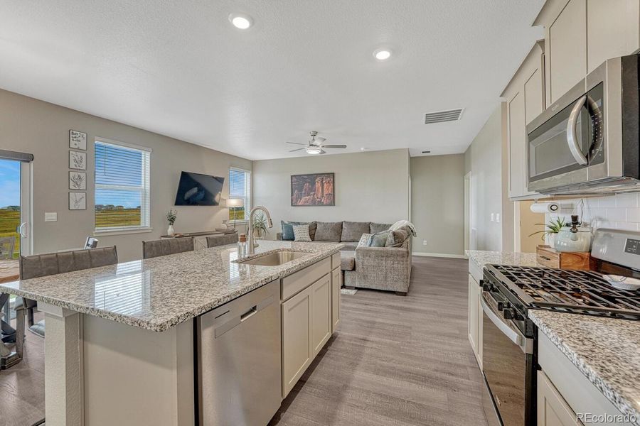Furnished interior view inside a new home in Spring Valley Ranch, Elizabeth (Image 28).