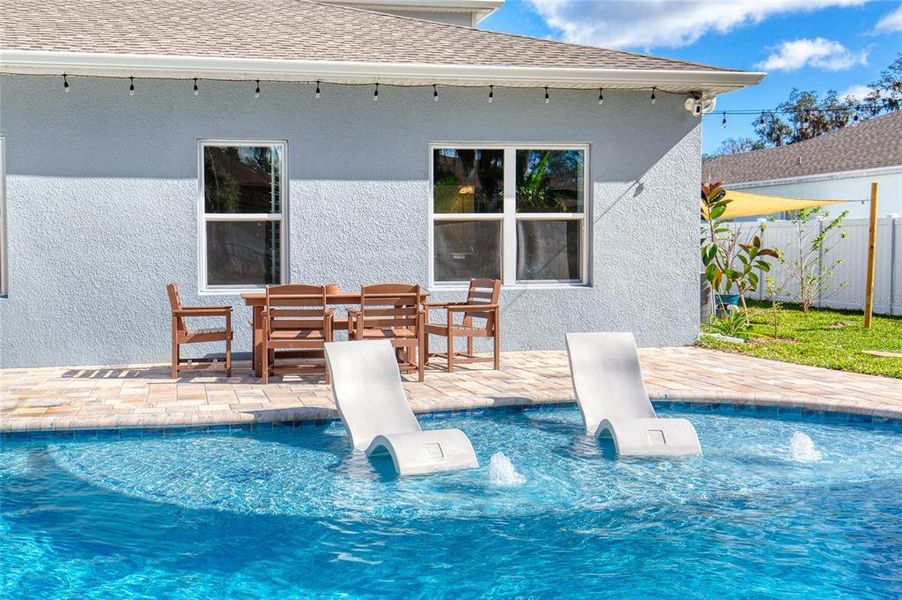 Exterior details and patio area of a home in , New Smyrna Beach (Image 28).