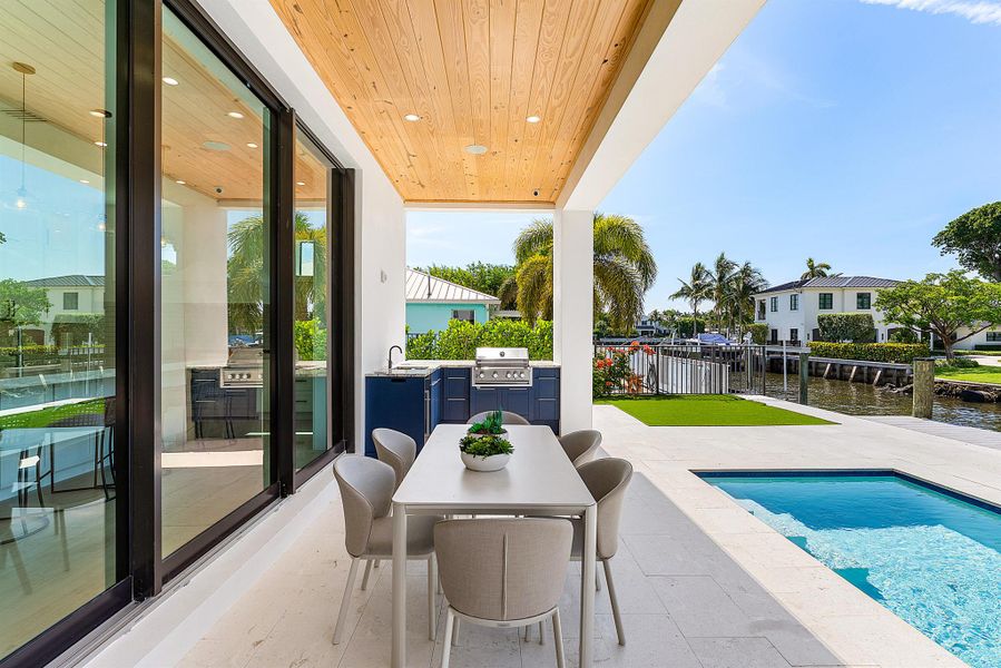 Exterior details and patio area of a home in , Delray Beach (Image 40).