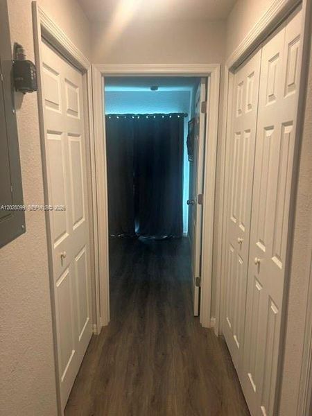 hallway to master bedroom