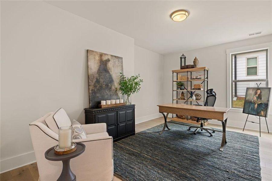 Furnished interior view inside a new home in Soleil Summit Chase, Snellville (Image 5).