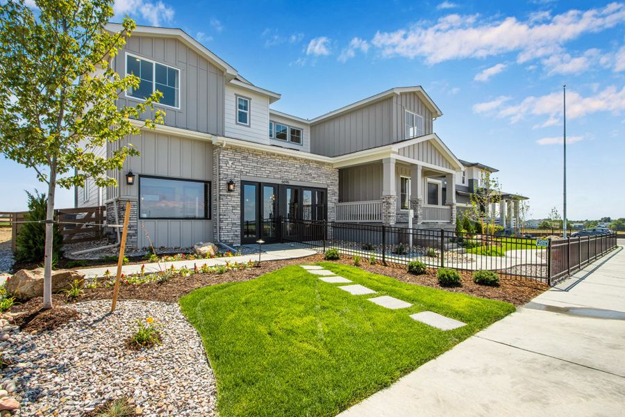 Representative exterior photo of a completed home built from the The Calloway by Tri Pointe Homes in Cordovan, Firestone, CO (Image 2). Representative exterior photo of a completed home built from the The Calloway by Tri Pointe Homes in Cordovan, Firestone, CO (Image 2).