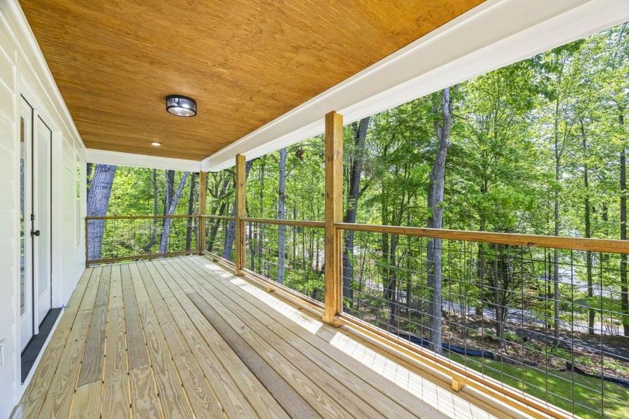 Exterior details and patio area of a home in , Lavonia (Image 4).