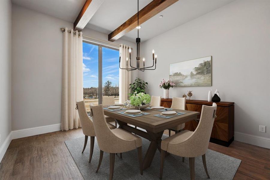 Dining Area - Virtually Staged