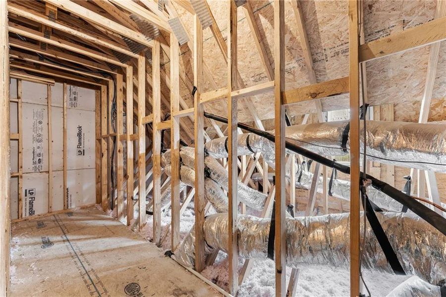 In-progress construction of a new home in , Dawsonville, GA (Image 38).