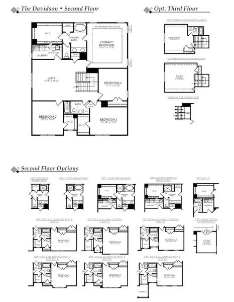 2D floor plan layout of this home in Parker's Preserve, Ridgeville, SC (Image 3). 2D floor plan layout of this home in Parker's Preserve, Ridgeville, SC (Image 3).