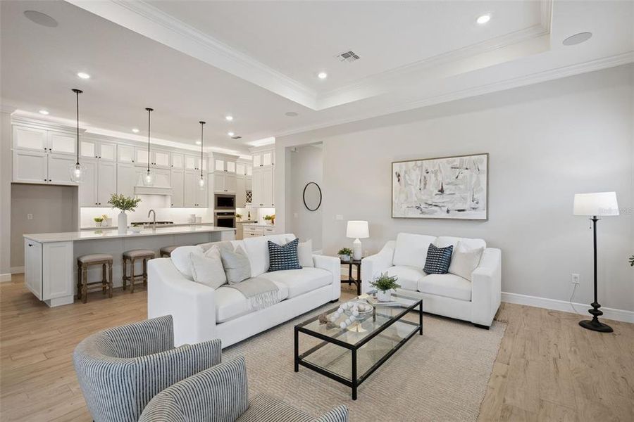 Furnished interior view inside a new home in Del Webb Sunbridge, St. Cloud (Image 37). Furnished interior view inside a new home in Del Webb Sunbridge, St. Cloud (Image 37).