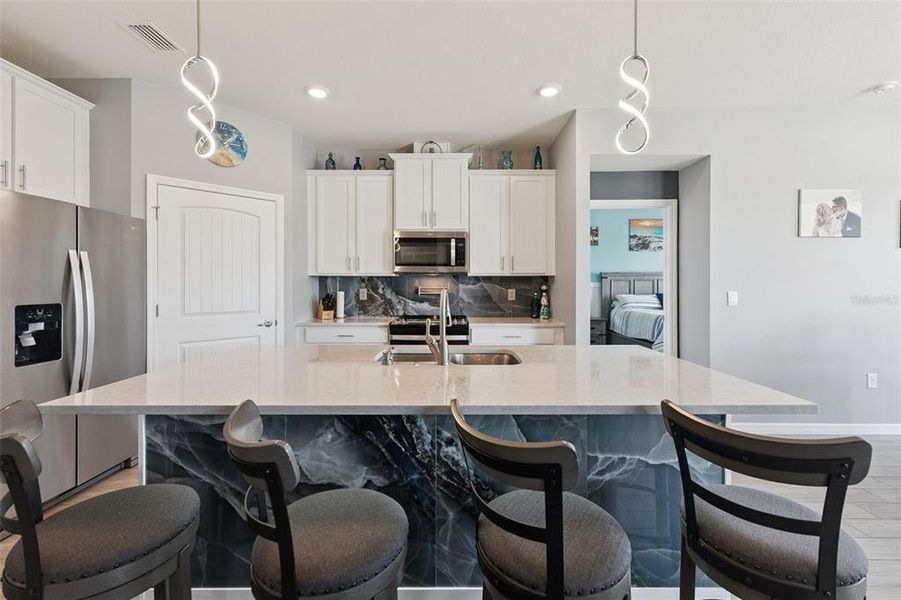 Furnished interior view inside a new home in , New Smyrna Beach (Image 16).