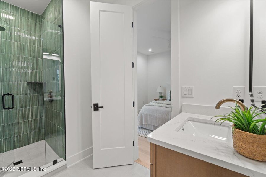 Furnished interior view inside a new home in , Jacksonville Beach (Image 9). Furnished interior view inside a new home in , Jacksonville Beach (Image 9).