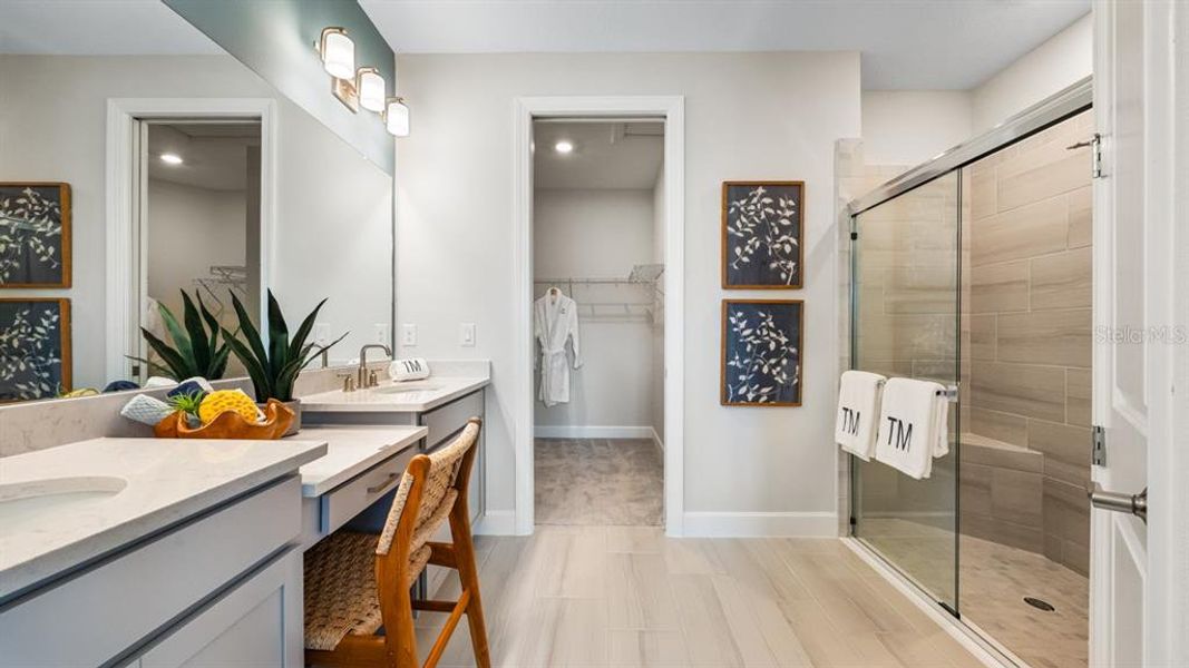 Furnished interior view inside a new home in Esplanade at Wiregrass Ranch, Wesley Chapel (Image 31).