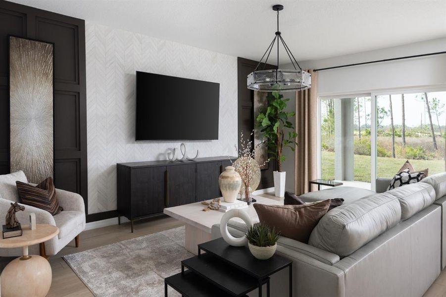 Furnished interior view inside a new home in Pasadena Ridge, Zephyrhills (Image 5).