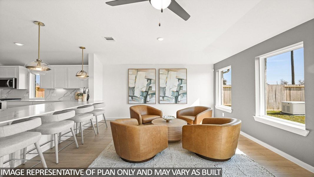 Furnished interior view inside a new home in Riverside Estates, Mont Belvieu (Image 11).