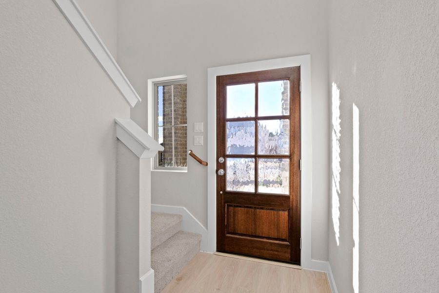 Entryway in the Willow home plan by Trophy Signature Homes – REPRESENTATIVE PHOTO