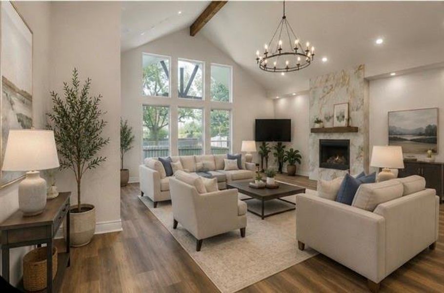 Furnished interior view inside a new home in , Montgomery (Image 18). Furnished interior view inside a new home in , Montgomery (Image 18).