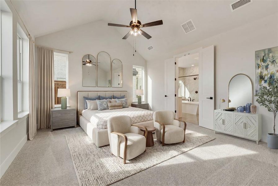 Furnished interior view inside a new home in Grand Estates of Anna, Anna (Image 26).