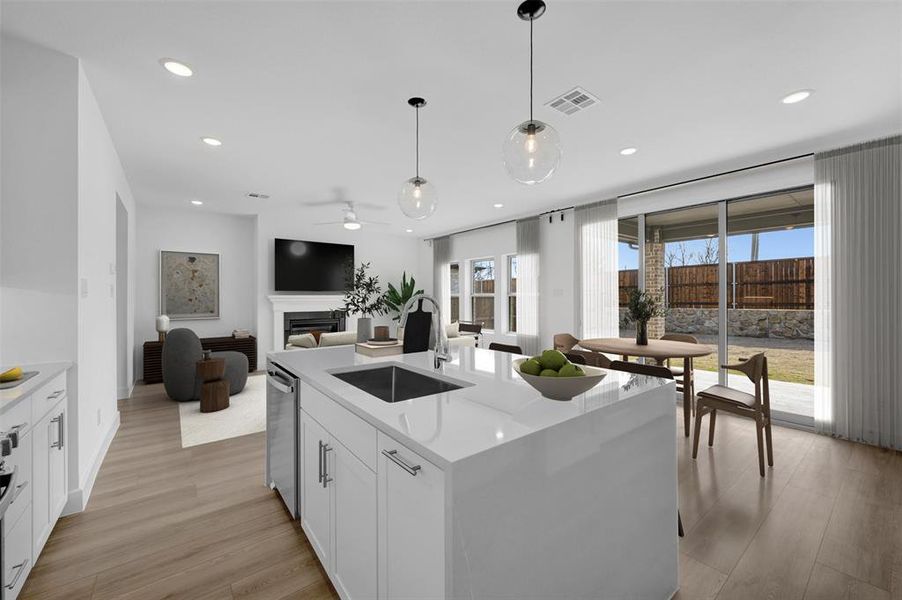 Furnished interior view inside a new home in Heritage Ranch, Sherman (Image 10).