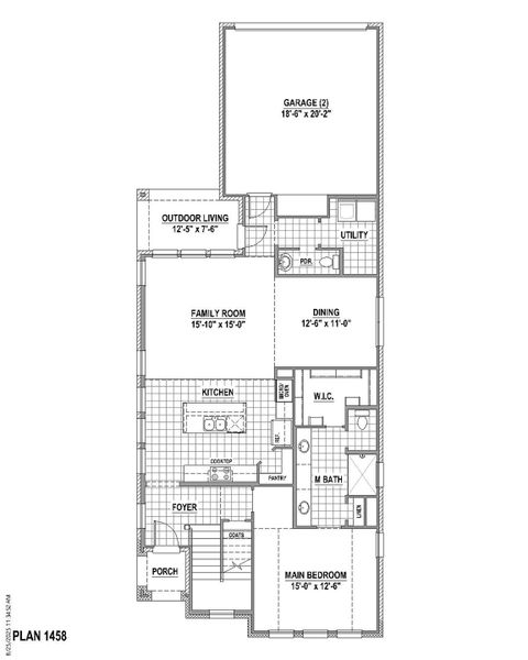 Plan 1458 1st Floor Plan 1458 1st Floor