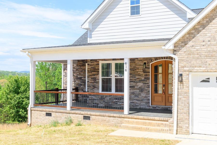 Exterior details and patio area of a home in , Lenoir (Image 28).