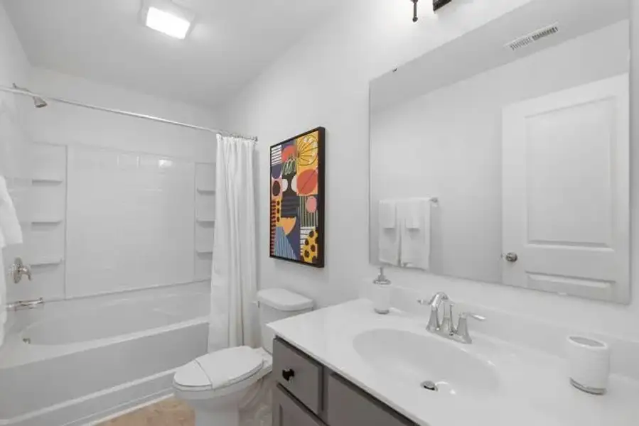Representative furnished interior of a home built from the Whitney by True Homes in The Retreat at Reedy Fork Ranch, Greensboro (Image 29).