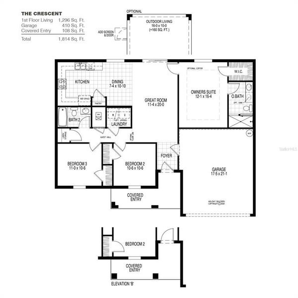 2D floor plan layout of this home in , Port Charlotte, FL (Image 2). 2D floor plan layout of this home in , Port Charlotte, FL (Image 2).
