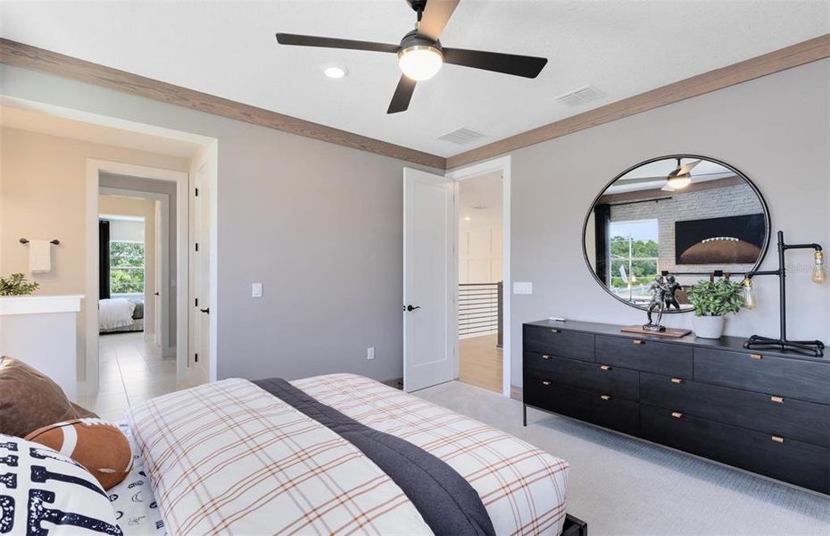 Furnished interior view inside a new home in The Estates at Nona Sound, Orlando (Image 42). Furnished interior view inside a new home in The Estates at Nona Sound, Orlando (Image 42).