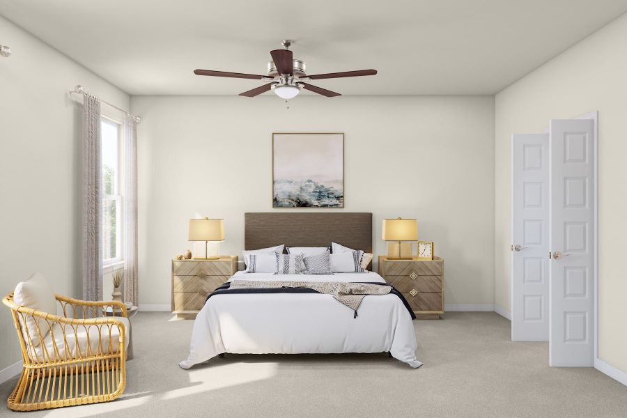 Furnished interior view inside a new home in Lariat, Liberty Hill (Image 7).