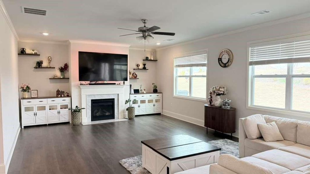 Furnished interior view inside a new home in , Cumming (Image 9).