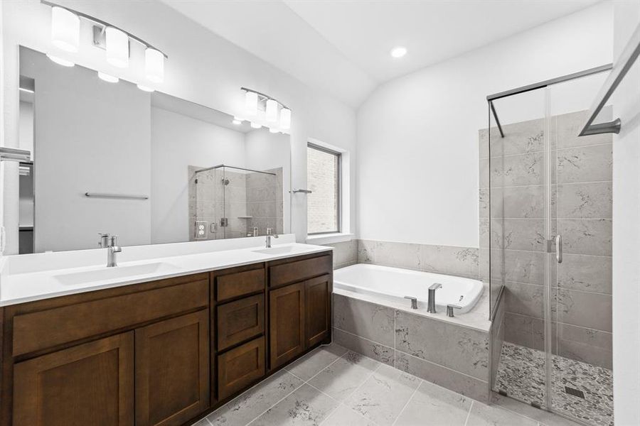 Furnished interior view inside a new home in Talia – Garden Series, Mesquite (Image 7).