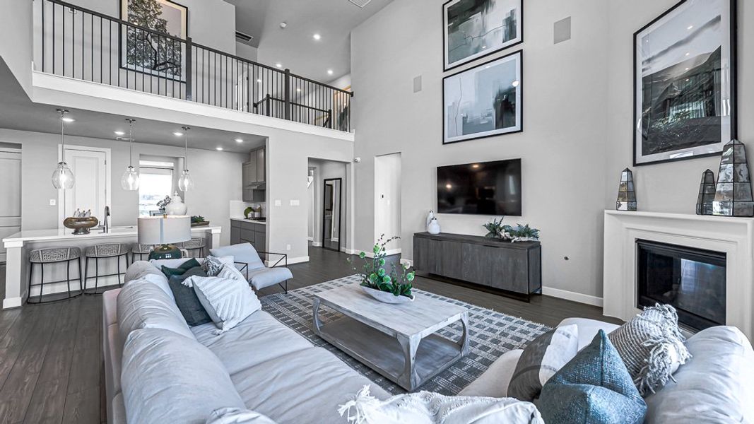 Furnished interior view inside a new home in Avalon at Cypress, Cypress (Image 11).