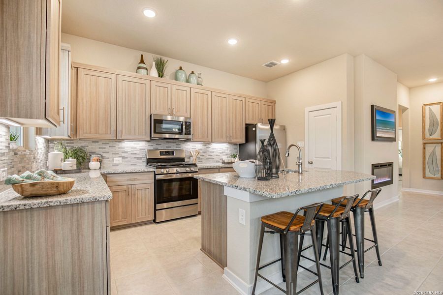 Furnished interior view inside a new home in Rose Hill, San Antonio (Image 12).