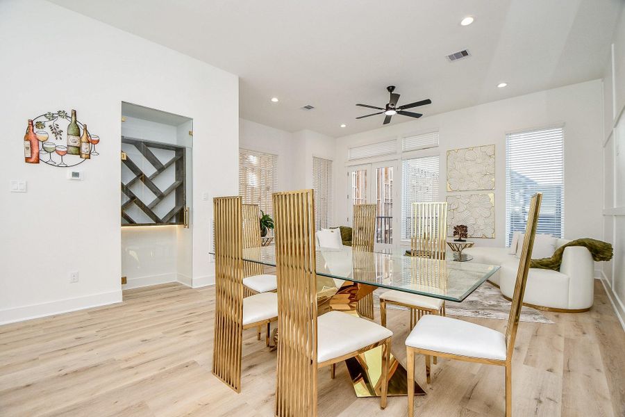 Furnished interior view inside a new home in , Houston (Image 8).
