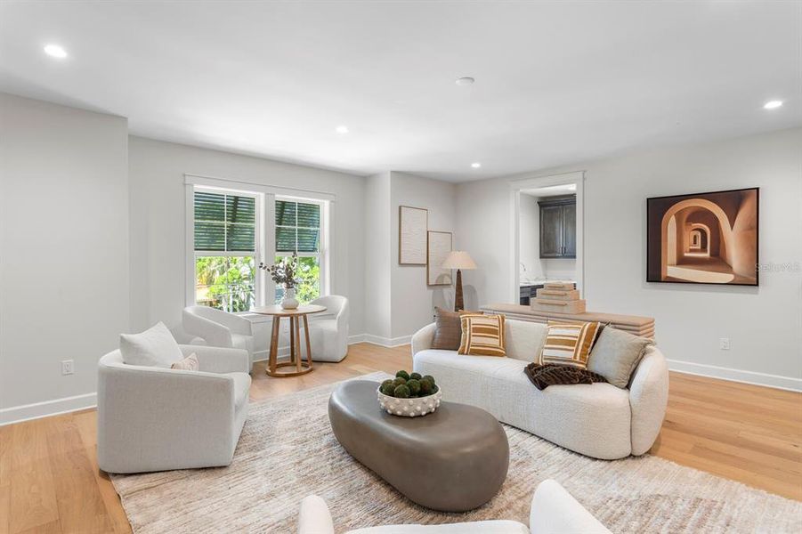 Furnished interior view inside a new home in , Tampa (Image 22).