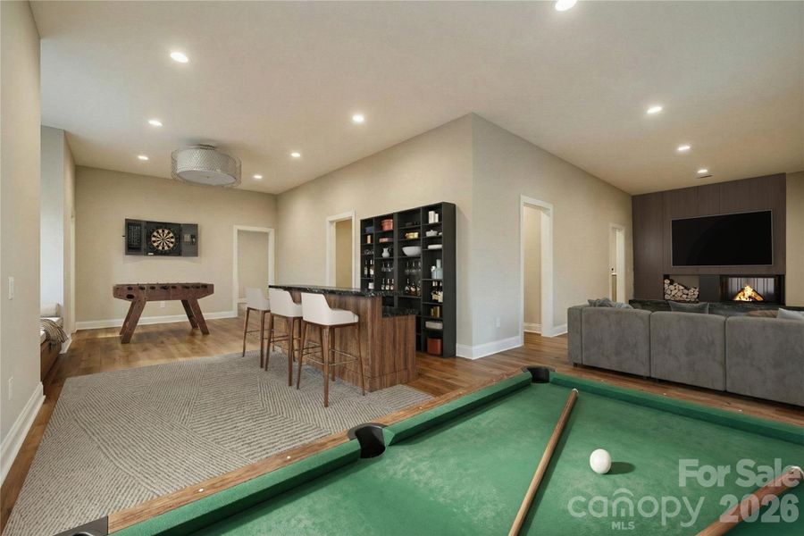 Virtually finished basement