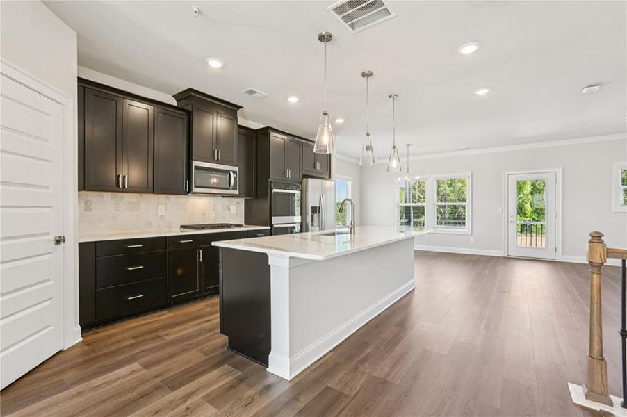 Furnished interior view inside a new home in Hemingway - Highland Series, Cumming (Image 6).