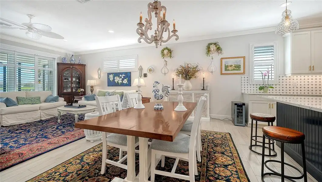 Furnished interior view inside a new home in LakeHouse Cove at Waterside, Sarasota (Image 12). Furnished interior view inside a new home in LakeHouse Cove at Waterside, Sarasota (Image 12).