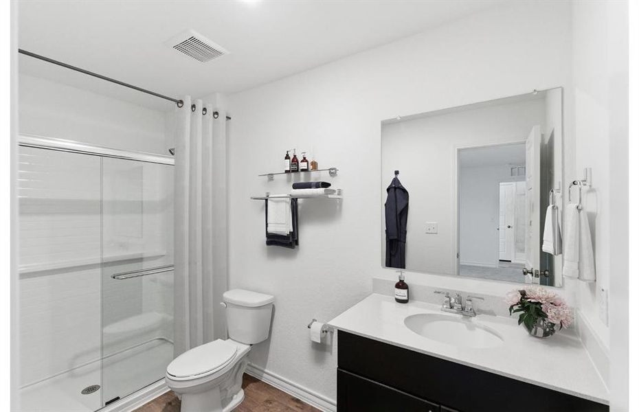 Virtually Staged - Owner's private bath