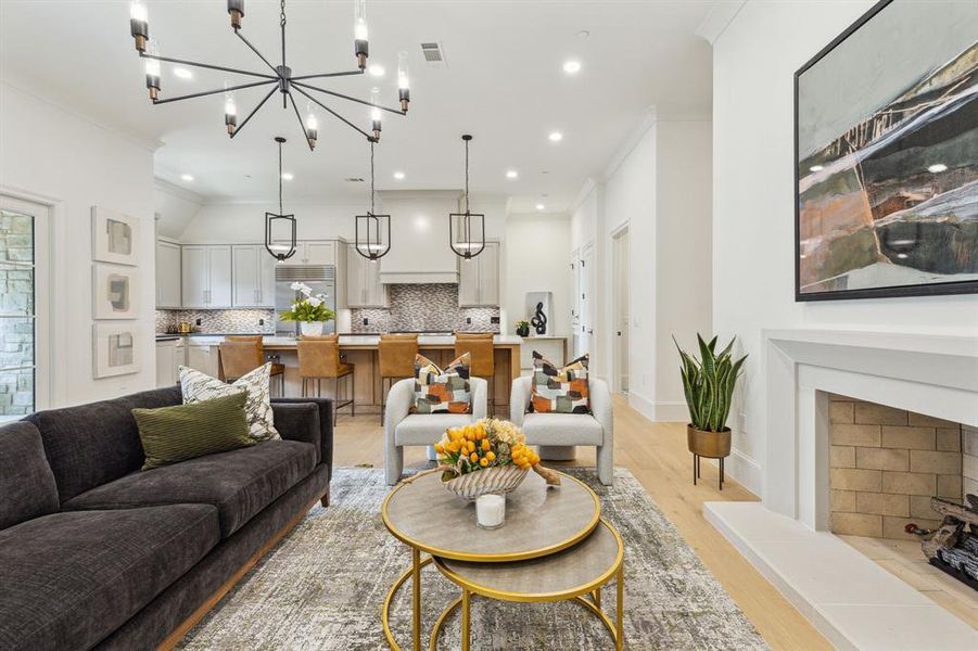 Furnished interior view inside a new home in , Plano (Image 10).
