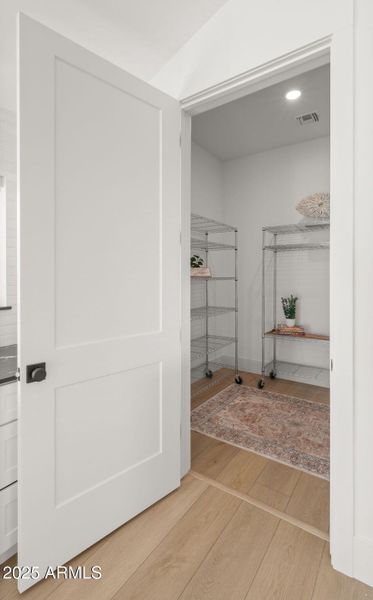 Multiple walk in pantries Multiple walk in pantries