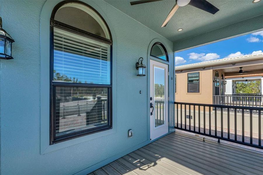Exterior details and patio area of a home in , North Port (Image 16).