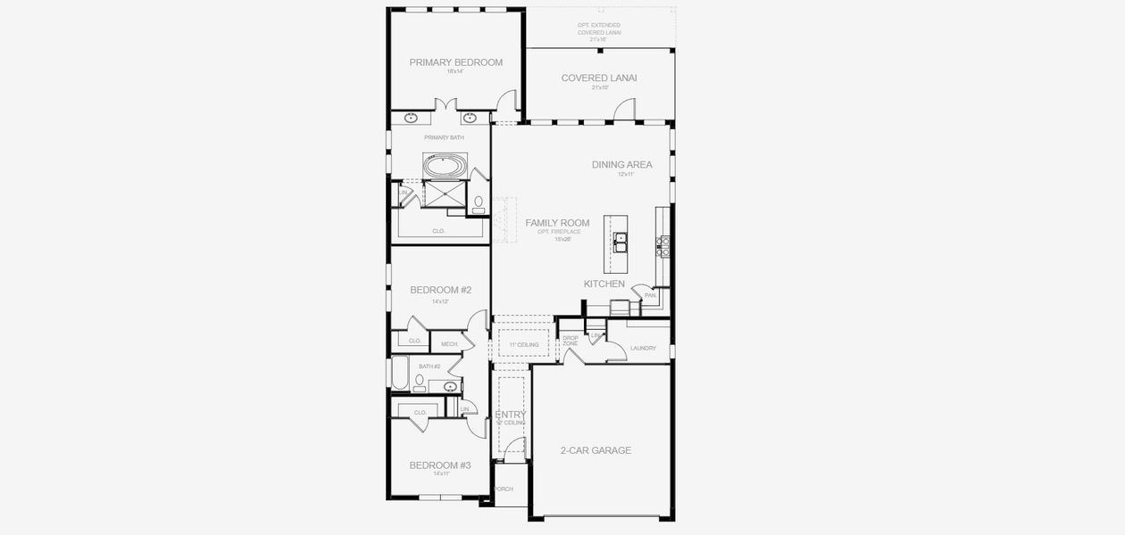 2D floor plan layout for the 2016F by Perry Homes in Sanctuary at Seaire, Parrish, FL (Image 3). 2D floor plan layout for the 2016F by Perry Homes in Sanctuary at Seaire, Parrish, FL (Image 3).
