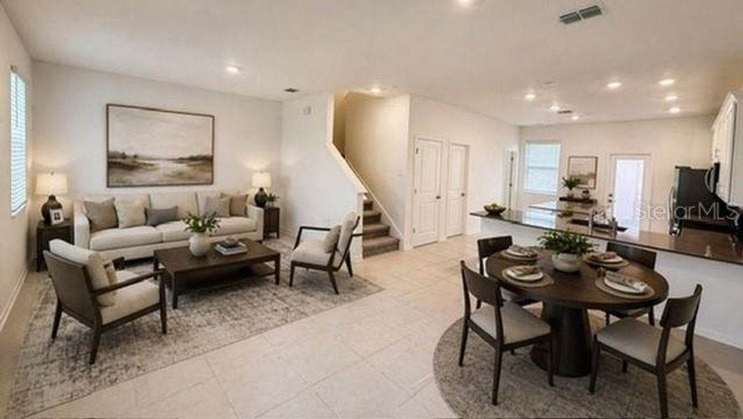 Furnished interior view inside a new home in , Kissimmee (Image 9).
