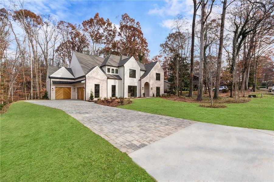 Front exterior of a new home in , Alpharetta, GA, highlighting curb appeal (Image 2).