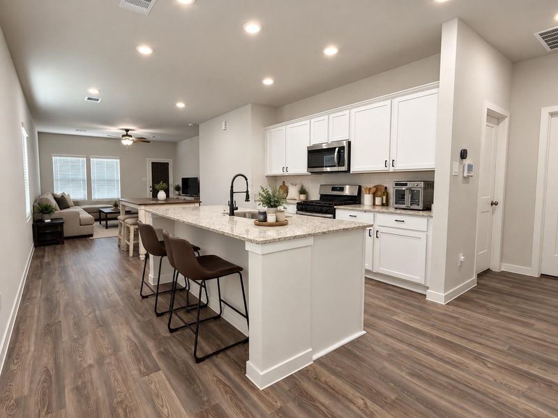 Kitchen Island w/ Breakfast Bar Kitchen Island w/ Breakfast Bar