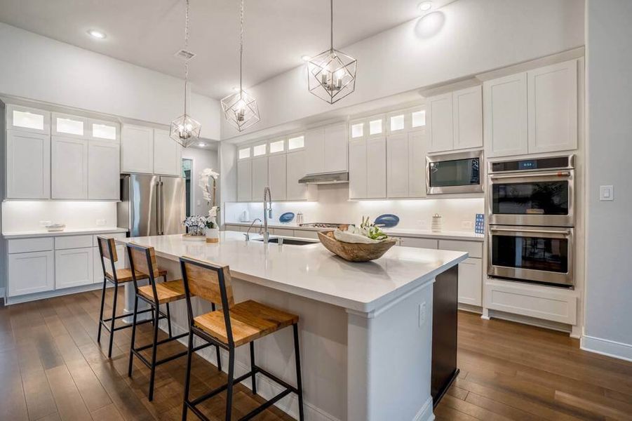 Representative furnished interior of a home built from the Raleigh 3530.3 by J. Patrick Homes in Jubilee 80′ Lots, Hockley (Image 5).